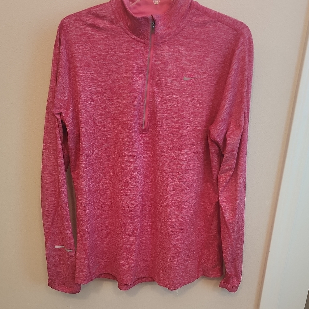 Pink Quarter-Zip Pullover